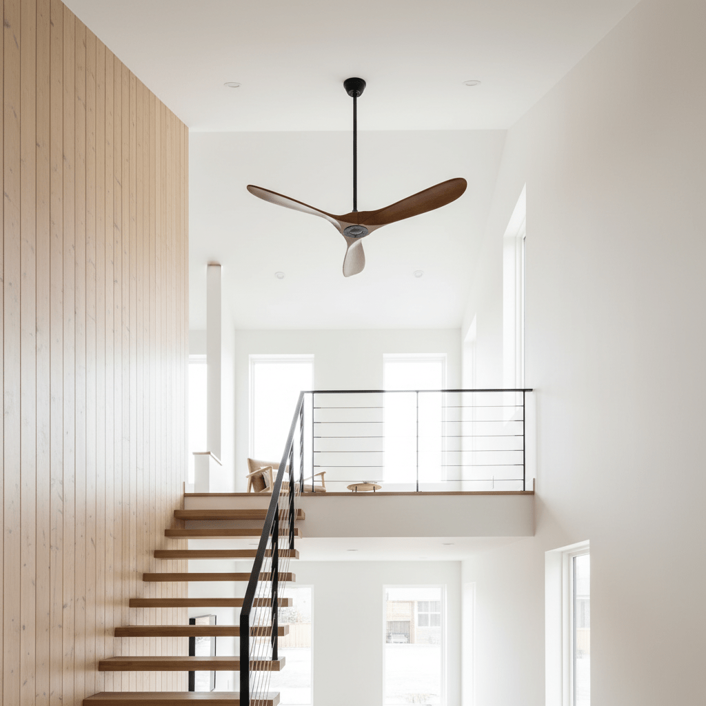 42"/52" Ceiling Fan | Sleek Design with Wooden Blades & DC Motor for Indoor Air Circulation