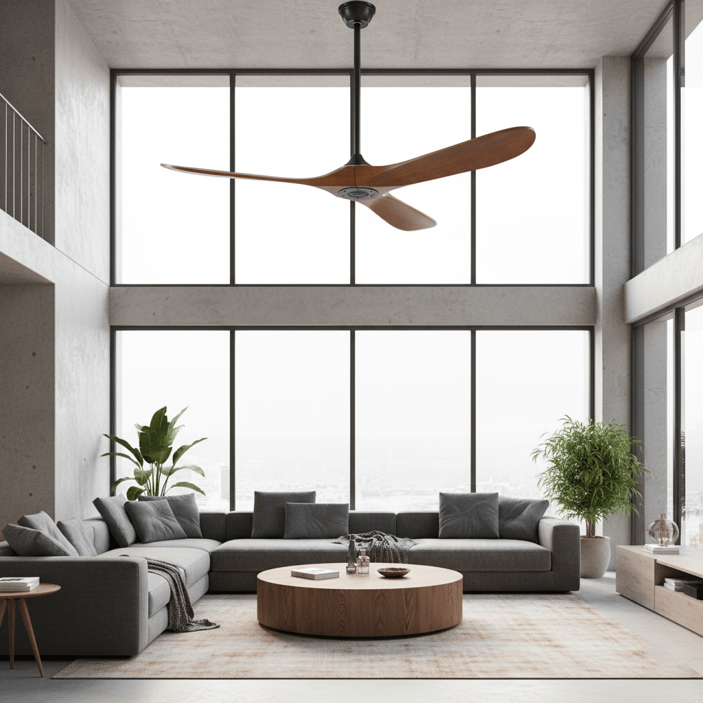 42"/52" Ceiling Fan | Sleek Design with Wooden Blades & DC Motor for Indoor Air Circulation