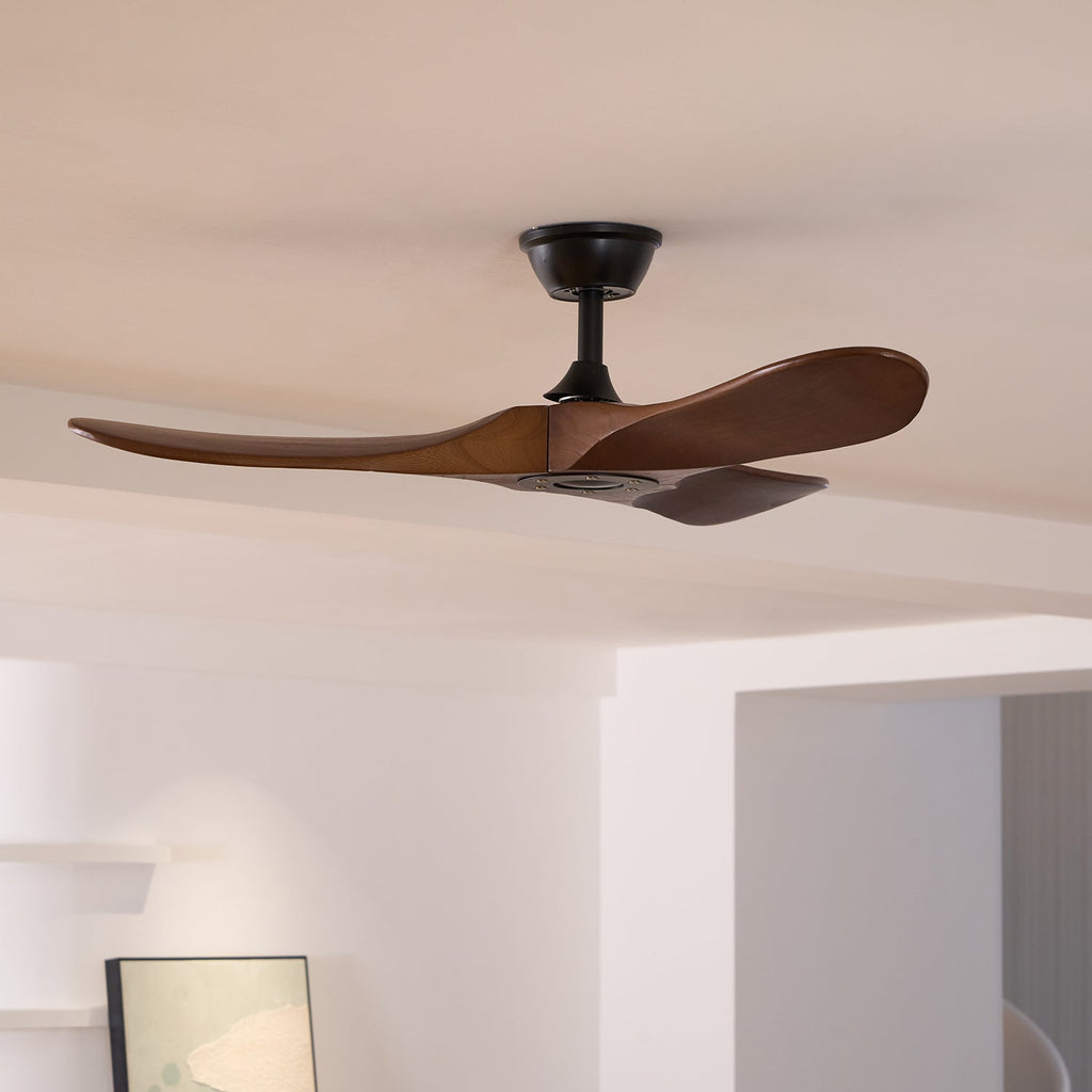 42"/52" Ceiling Fan | Sleek Design with Wooden Blades & DC Motor for Indoor Air Circulation