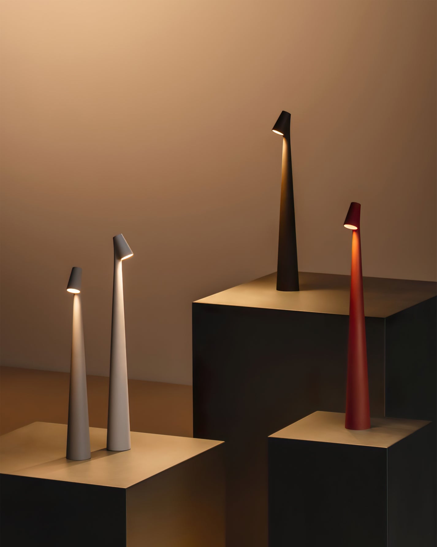 LED Built-in Battery Table Lamp - Portable Wireless Design for Indoor & Outdoor Use