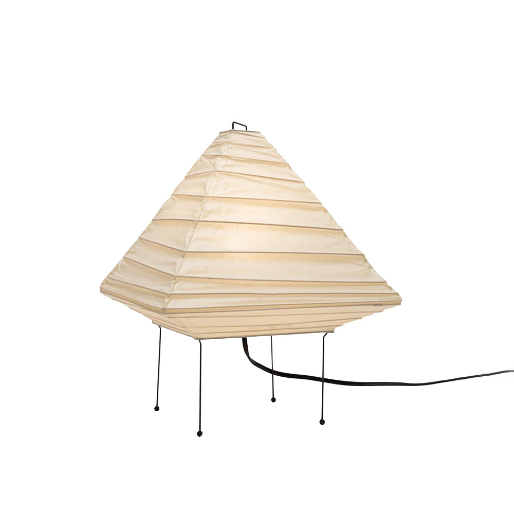 Akari 5X Table Lamp | Handmade Rice Paper & Steel Wire Design for Home Office or Zen-Inspired Living Room