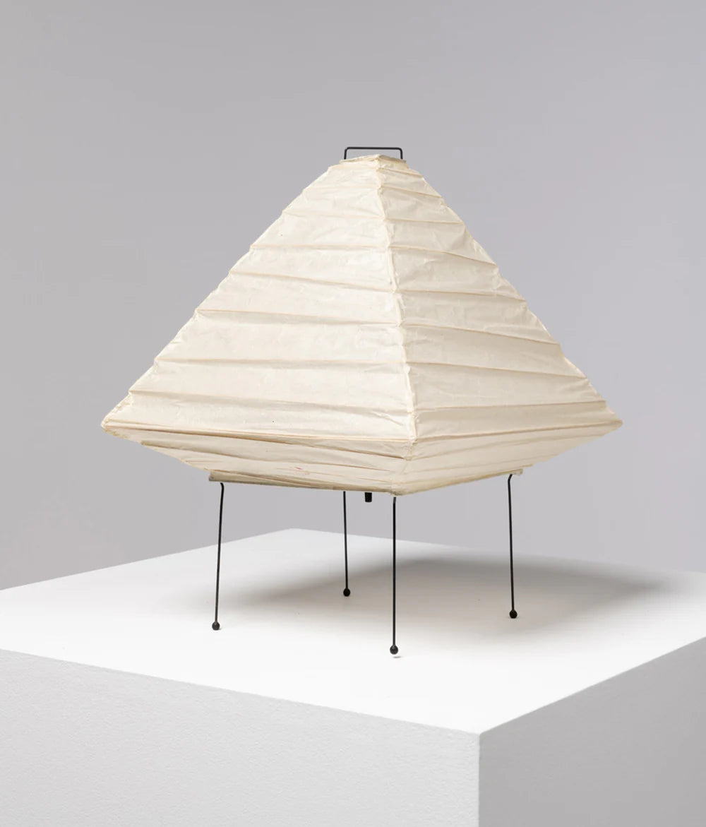 Akari 5X Table Lamp | Handmade Rice Paper & Steel Wire Design for Home Office or Zen-Inspired Living Room