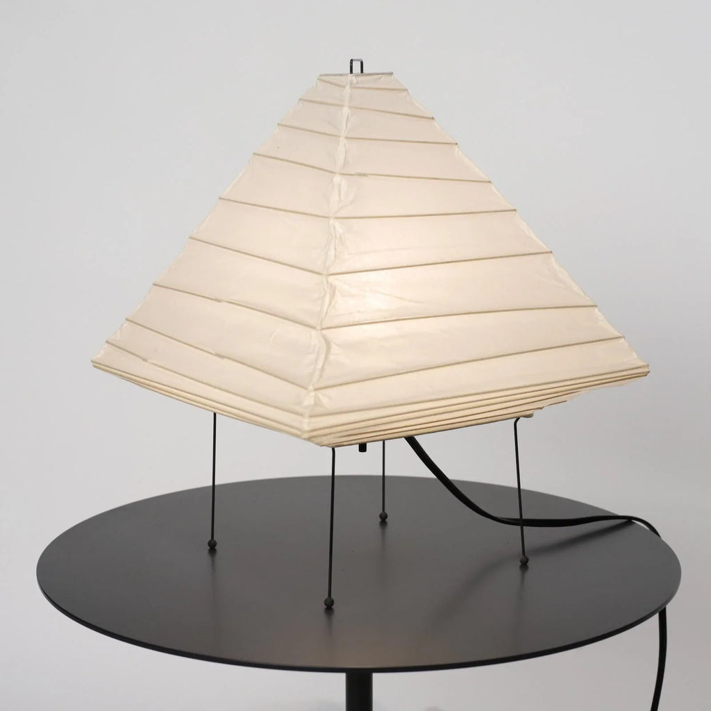 Akari 5X Table Lamp | Handmade Rice Paper & Steel Wire Design for Home Office or Zen-Inspired Living Room