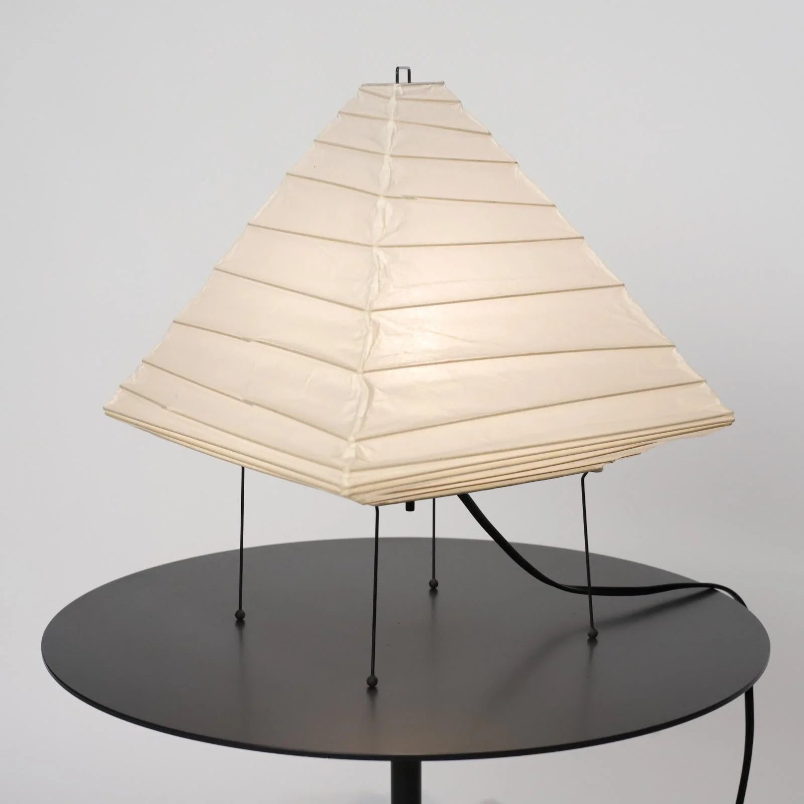 Akari 5X Table Lamp | Handmade Rice Paper & Steel Wire Design for Home Office or Zen-Inspired Living Room