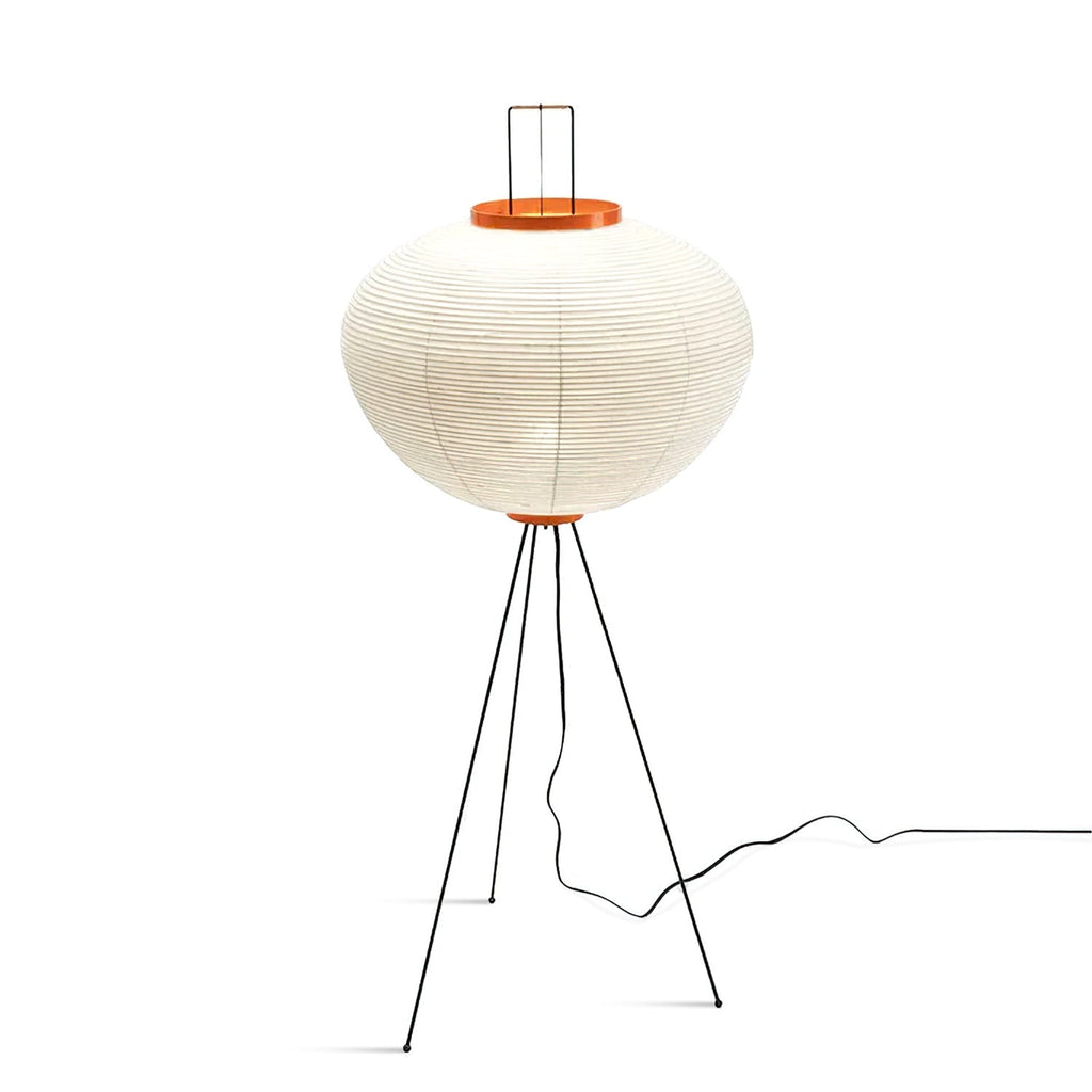 Rice Paper Floor Lamp | Mulberry Paper Shade, Metal Base & Ideal for Indoor Lighting
