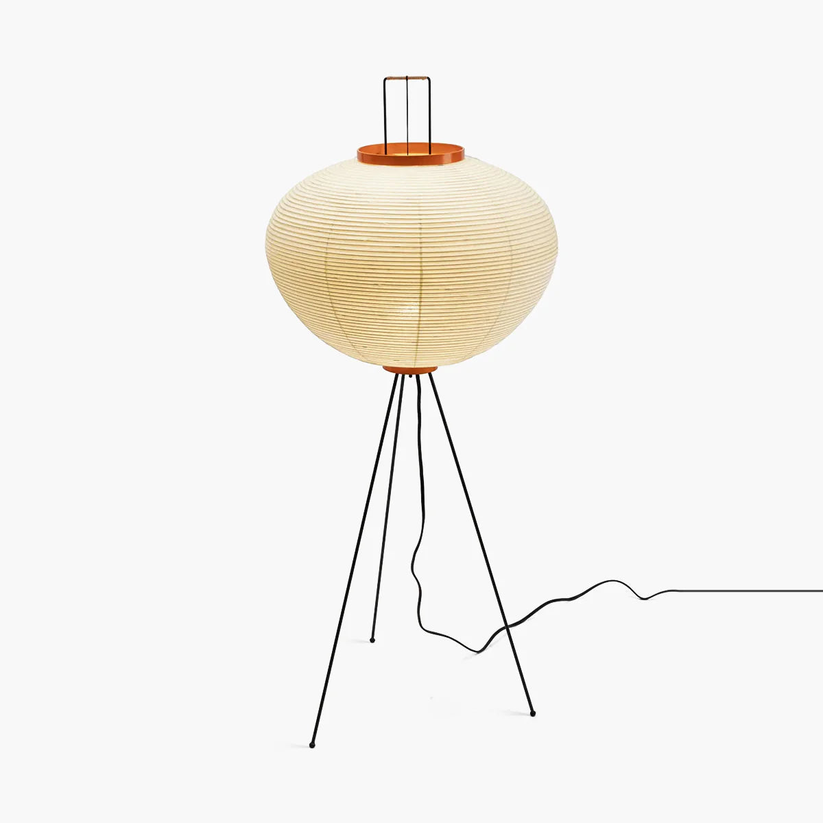 LED Floor Lamp | Mulberry Paper & Metal, Indoor Use for Modern Home Decor