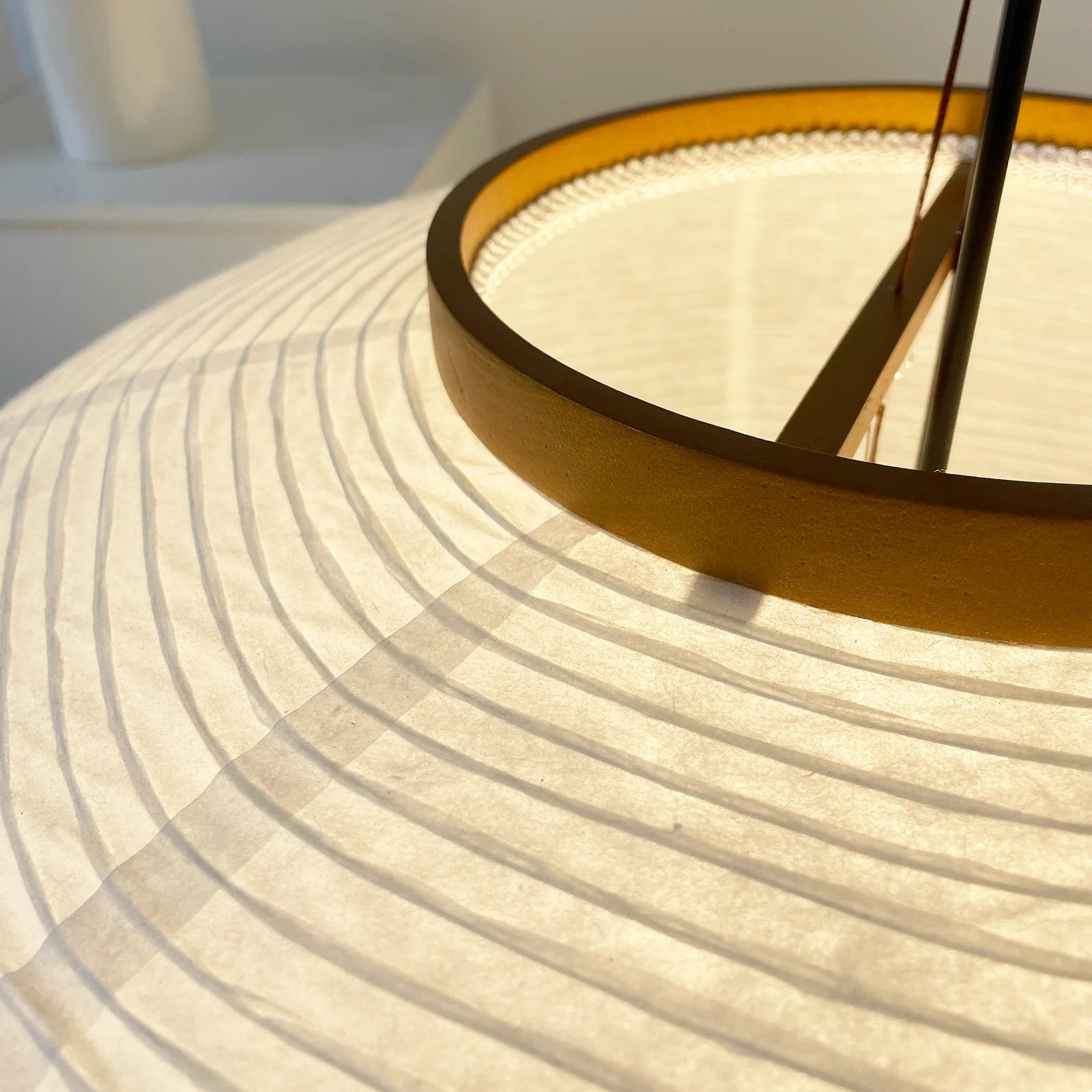 LED Floor Lamp | Mulberry Paper & Metal, Indoor Use for Modern Home Decor