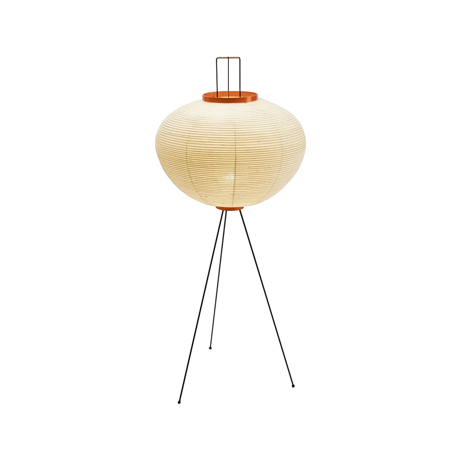 LED Floor Lamp | Mulberry Paper & Metal, Indoor Use for Modern Home Decor