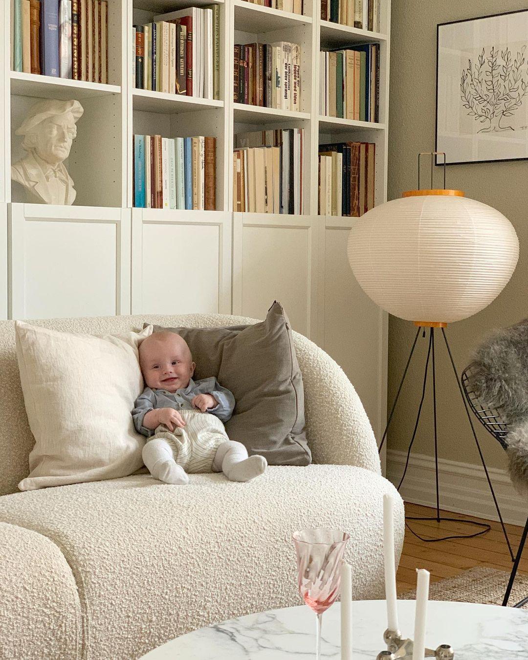 Rice Paper Floor Lamp | Mulberry Paper Shade, Metal Base & Ideal for Indoor Lighting