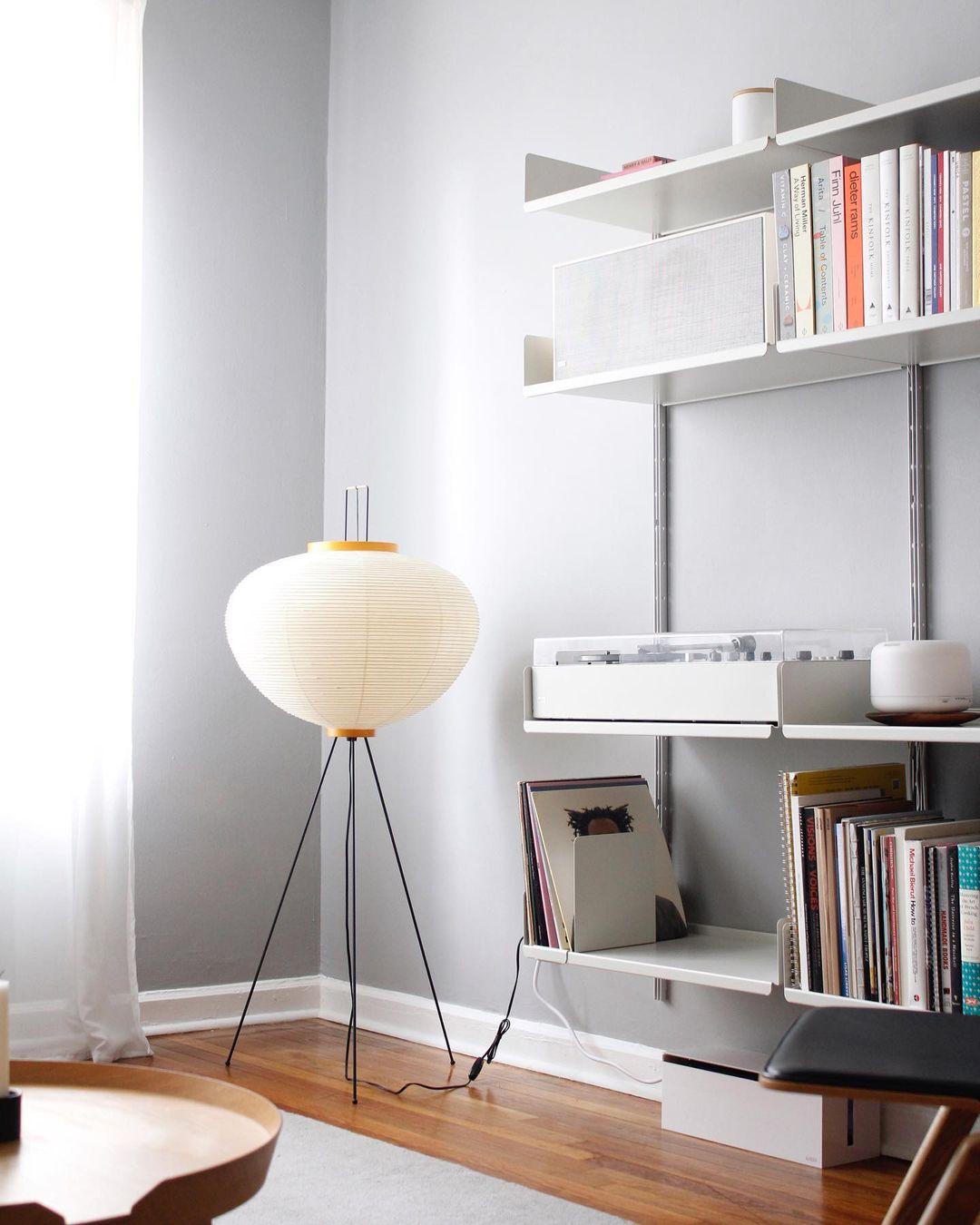 Rice Paper Floor Lamp | Mulberry Paper Shade, Metal Base & Ideal for Indoor Lighting