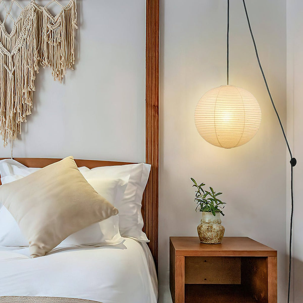 LED Pendant Swag Light Fixture - Modern Hanging Lamp for Living Room, Bedroom & Dining Room Lighting