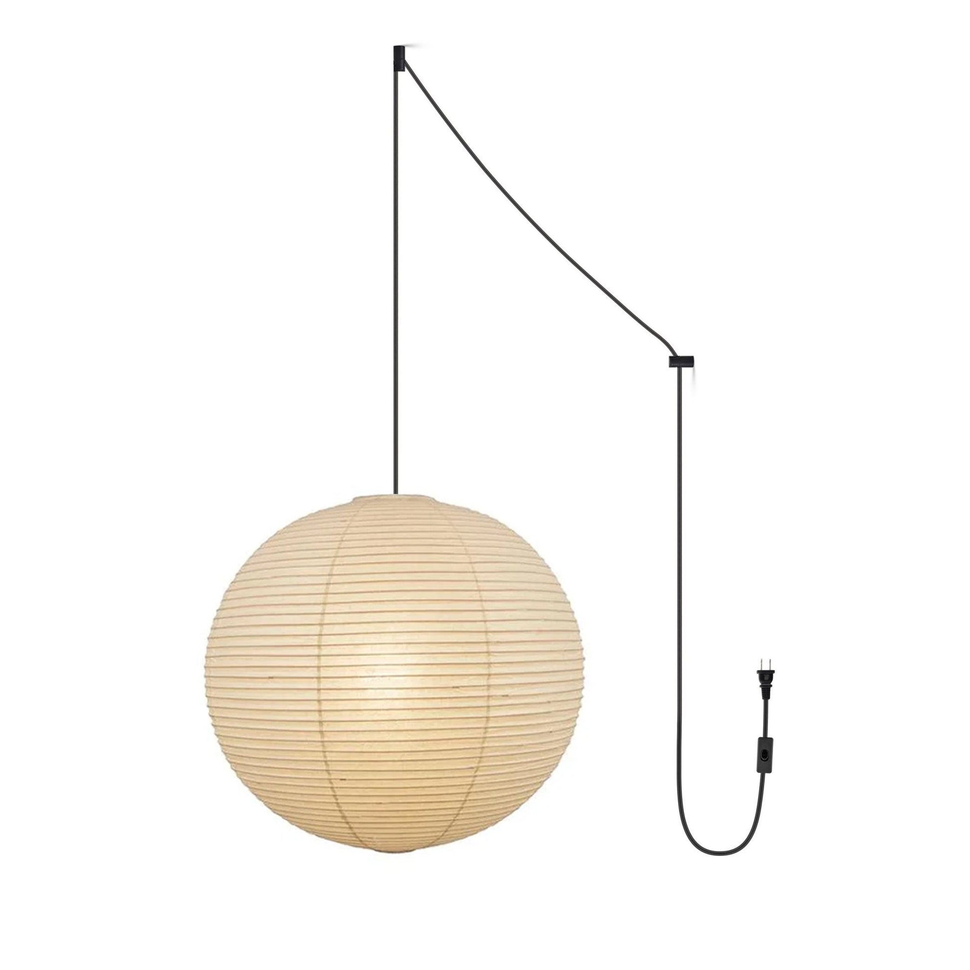LED Pendant Swag Light Fixture - Modern Hanging Lamp for Living Room, Bedroom & Dining Room Lighting