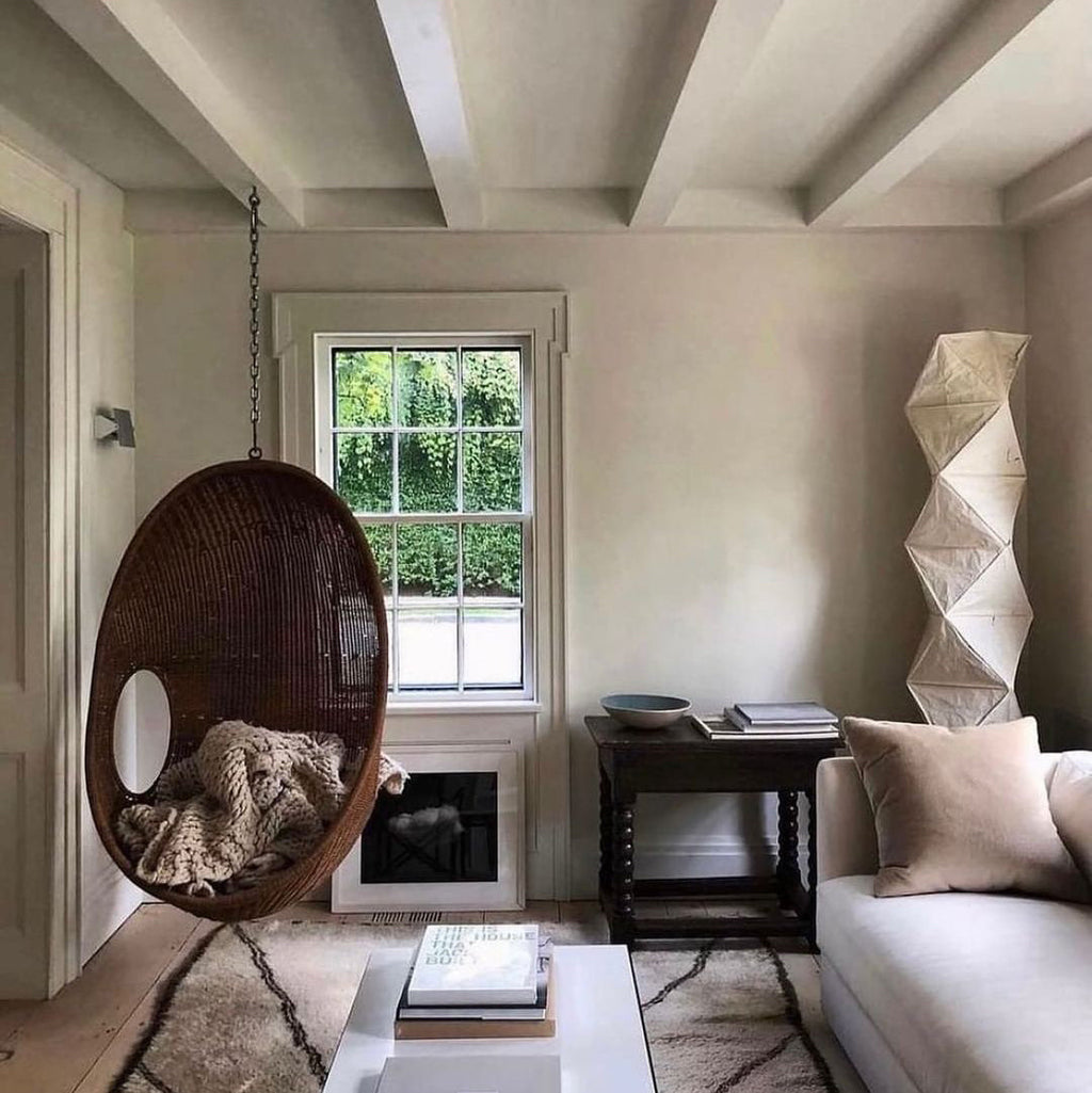 Rice Paper Floor Lamp | Mulberry Paper Shade, Metal Base & Ideal for Indoor Lighting