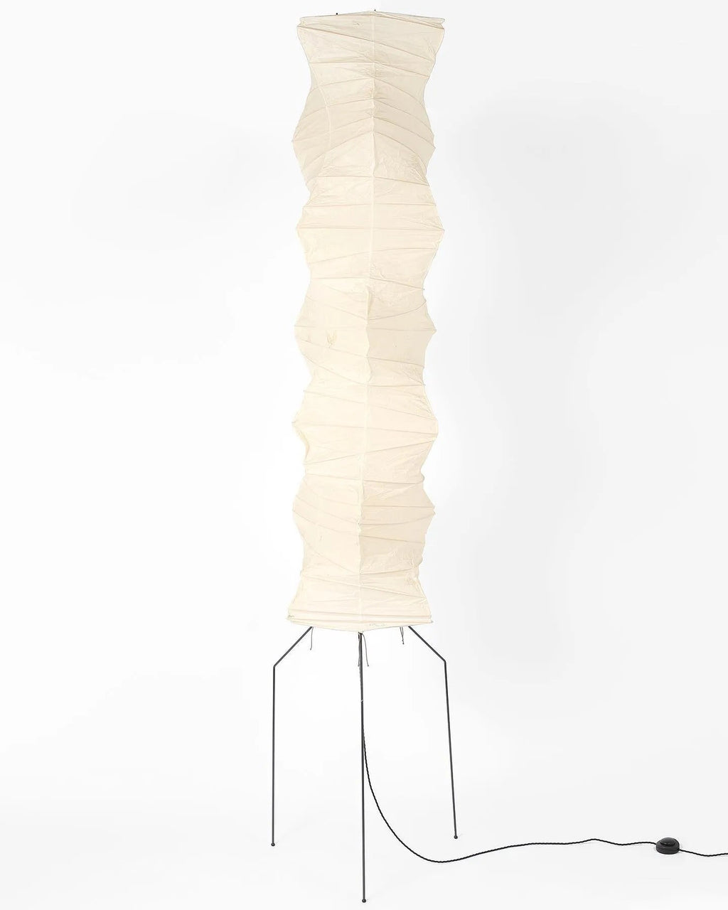 Rice Paper Floor Lamp | Mulberry Paper Shade, Metal Base & Ideal for Indoor Lighting