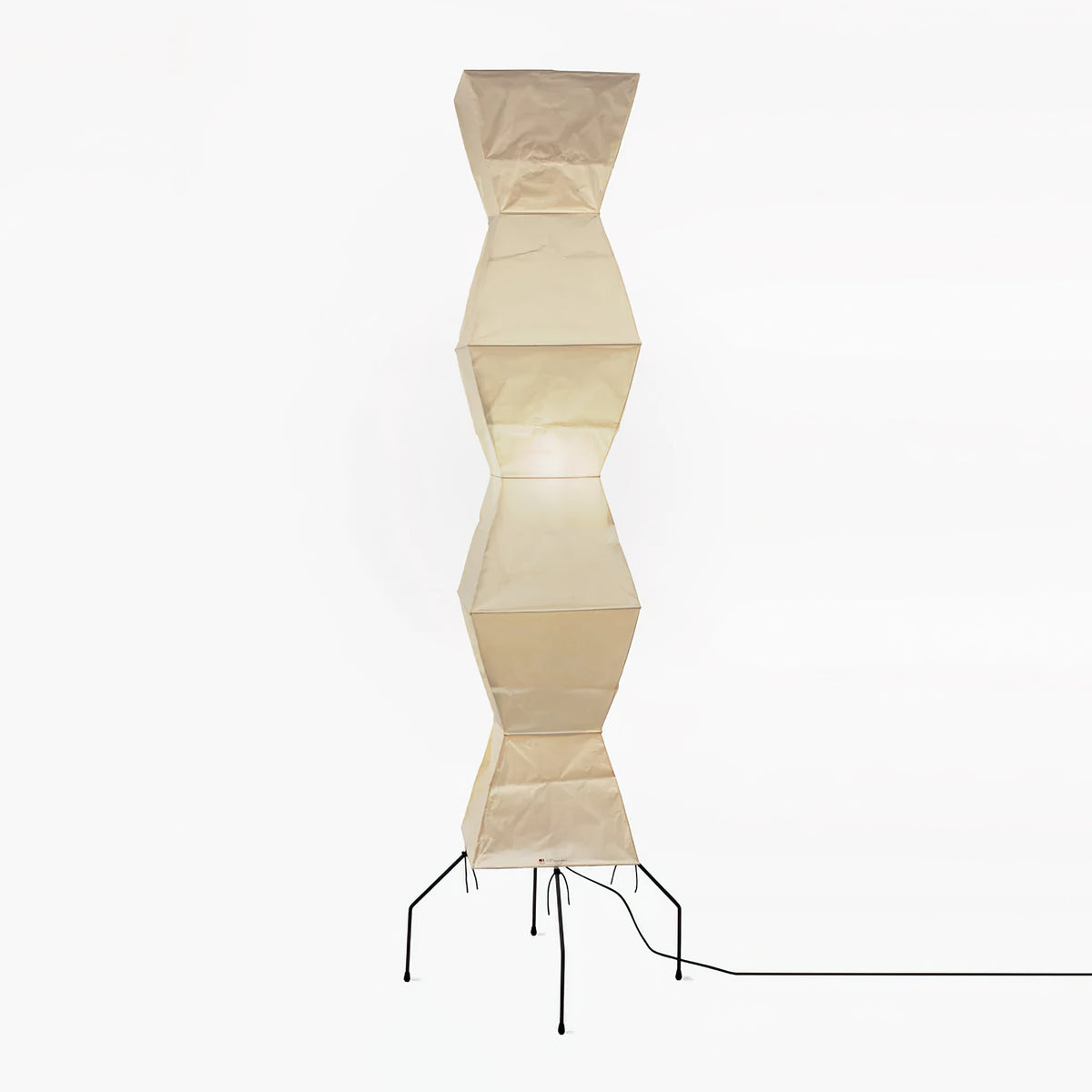 Rice Paper Floor Lamp | Mulberry Paper Shade, Metal Base & Ideal for Indoor Lighting