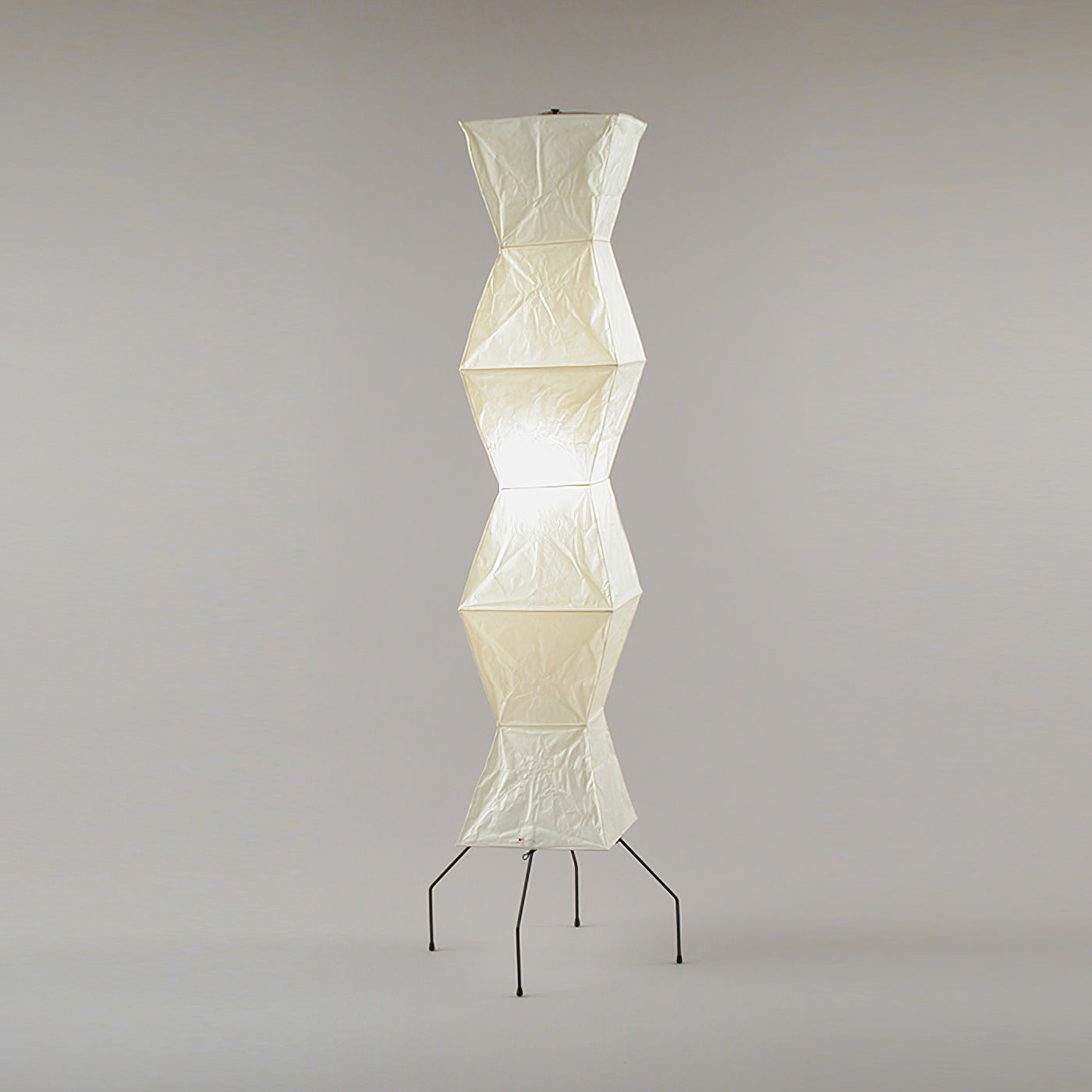 Rice Paper Floor Lamp | Mulberry Paper Shade, Metal Base & Ideal for Indoor Lighting