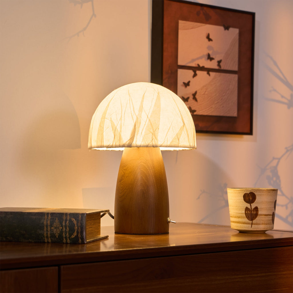 Mushroom Table Lamp with Adjustable Brightness - Modern LED Lighting for Home Decor & Nightstands