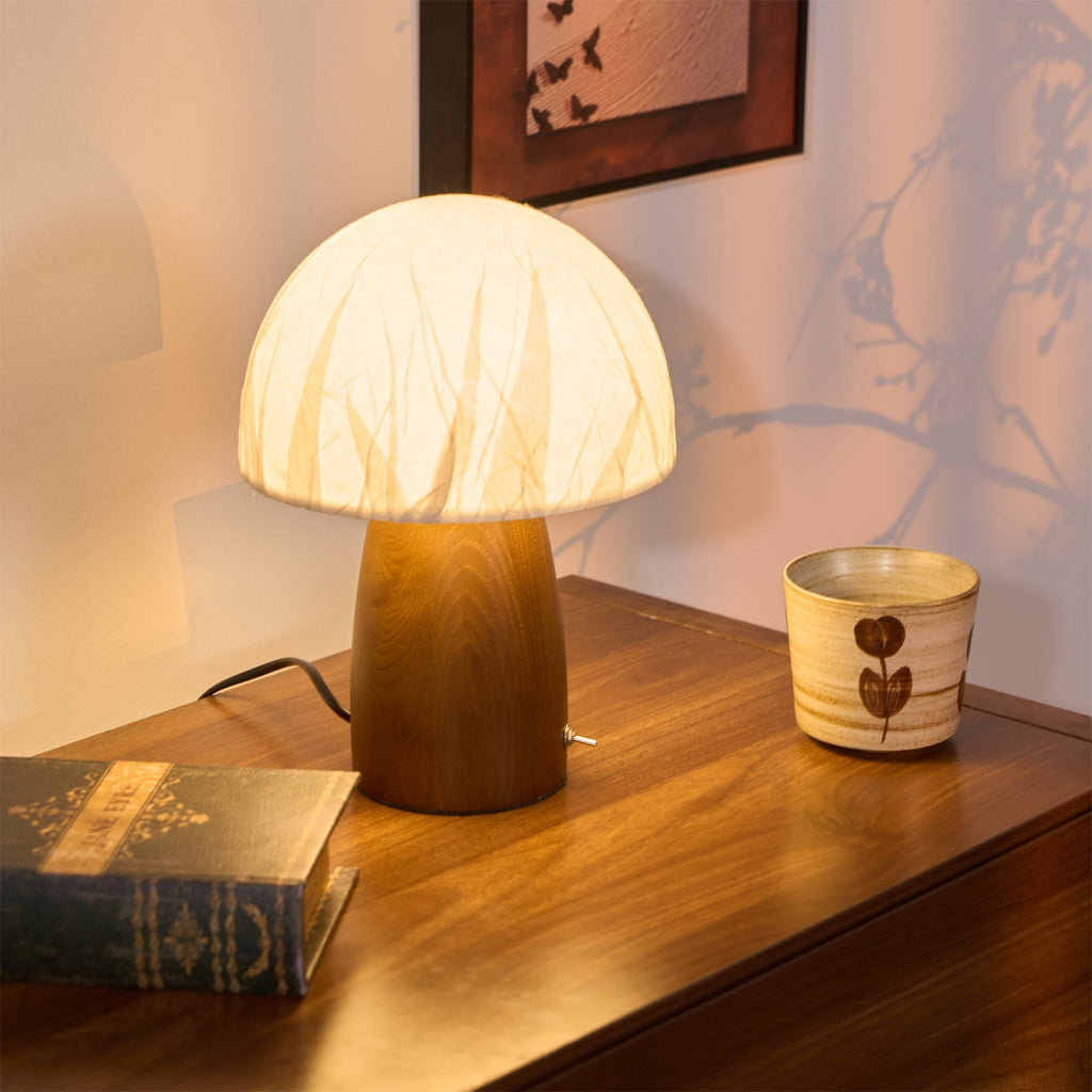 Mushroom Table Lamp with Adjustable Brightness - Modern LED Lighting for Home Decor & Nightstands