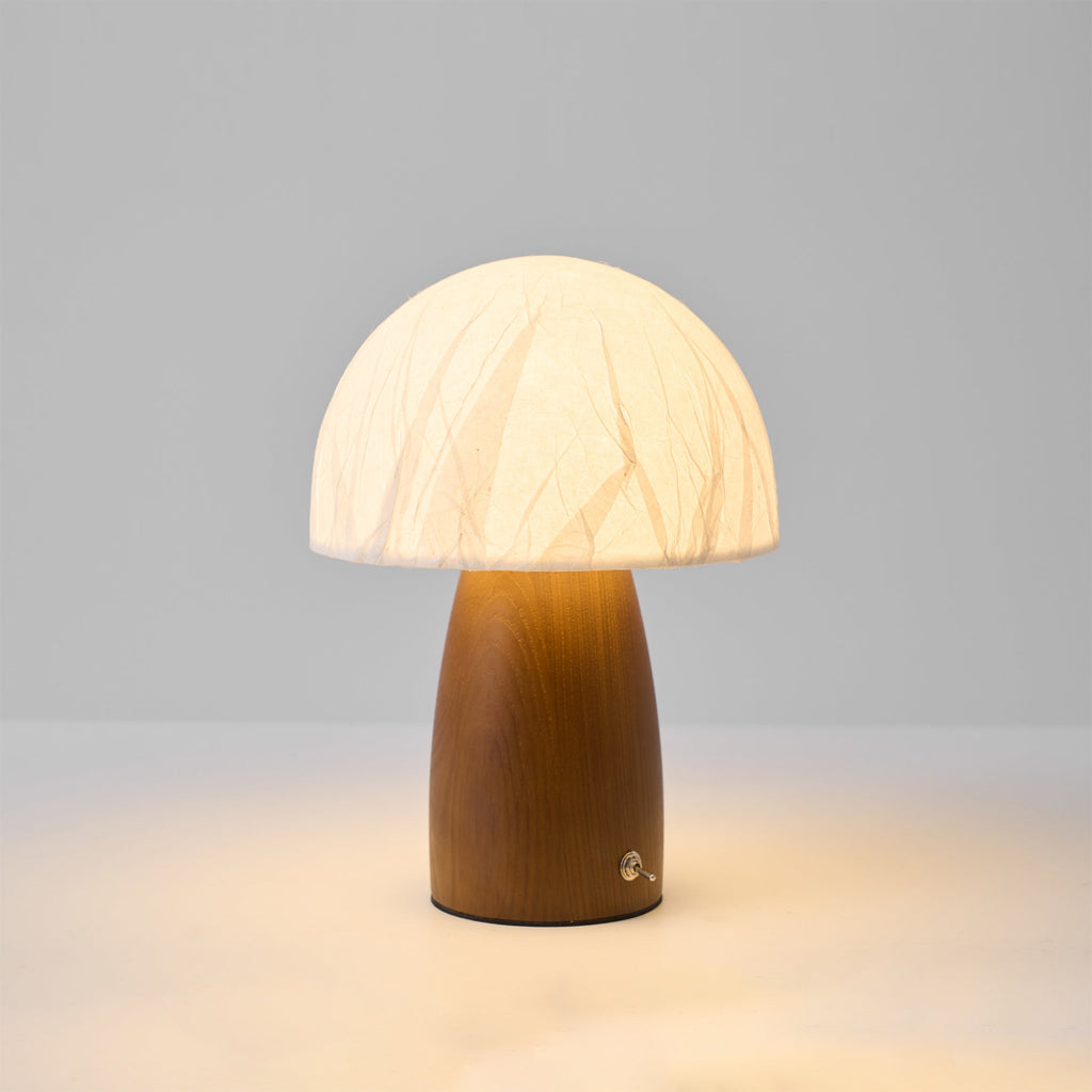 Mushroom Table Lamp with Adjustable Brightness - Modern LED Lighting for Home Decor & Nightstands