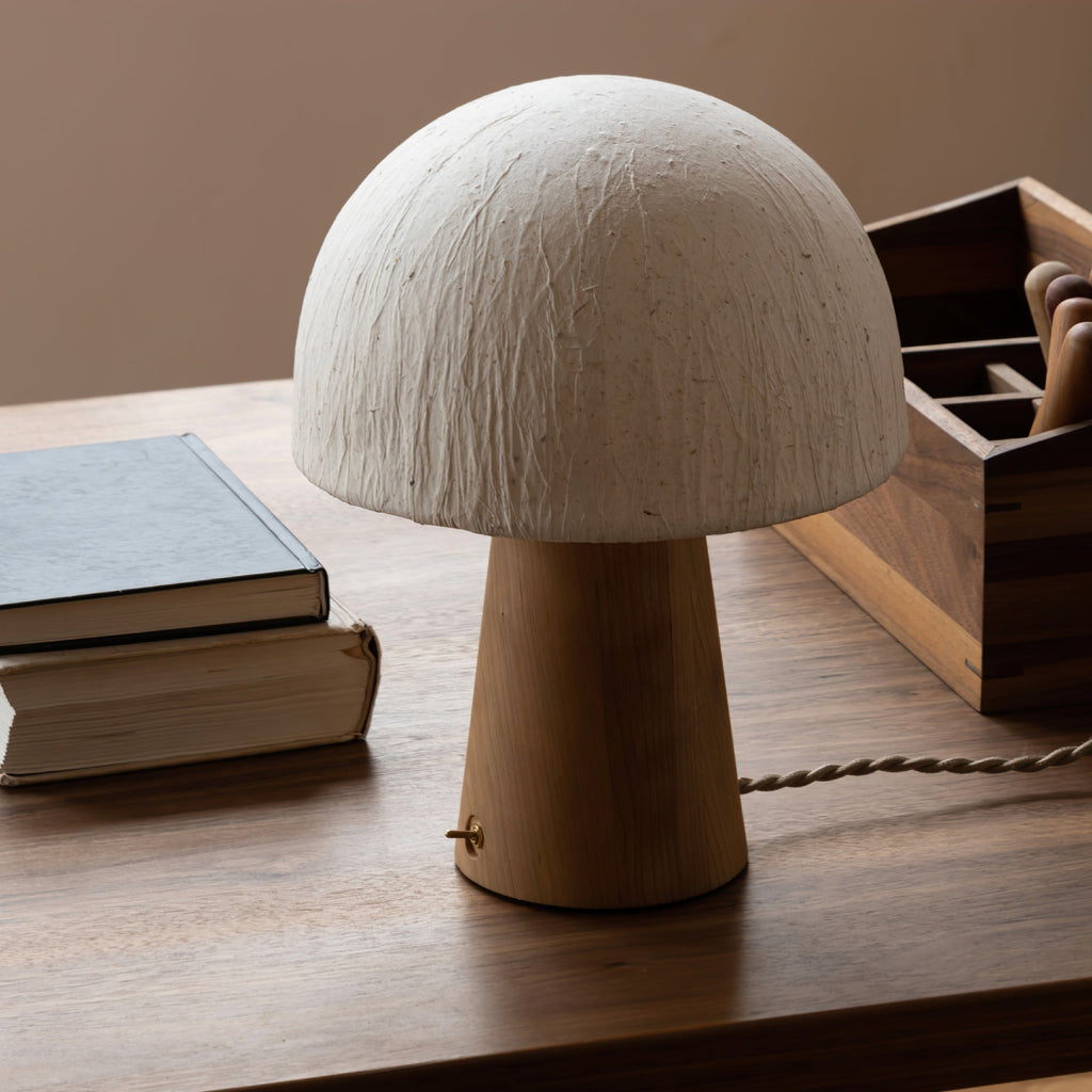 Mushroom Table Lamp with Adjustable Brightness - Modern LED Lighting for Home Decor & Nightstands
