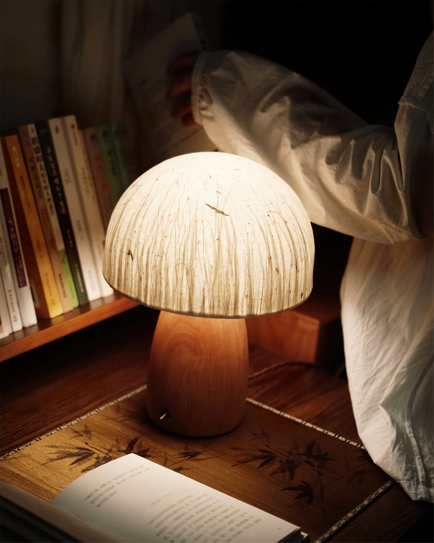 Mushroom Table Lamp with Adjustable Brightness - Modern LED Lighting for Home Decor & Nightstands