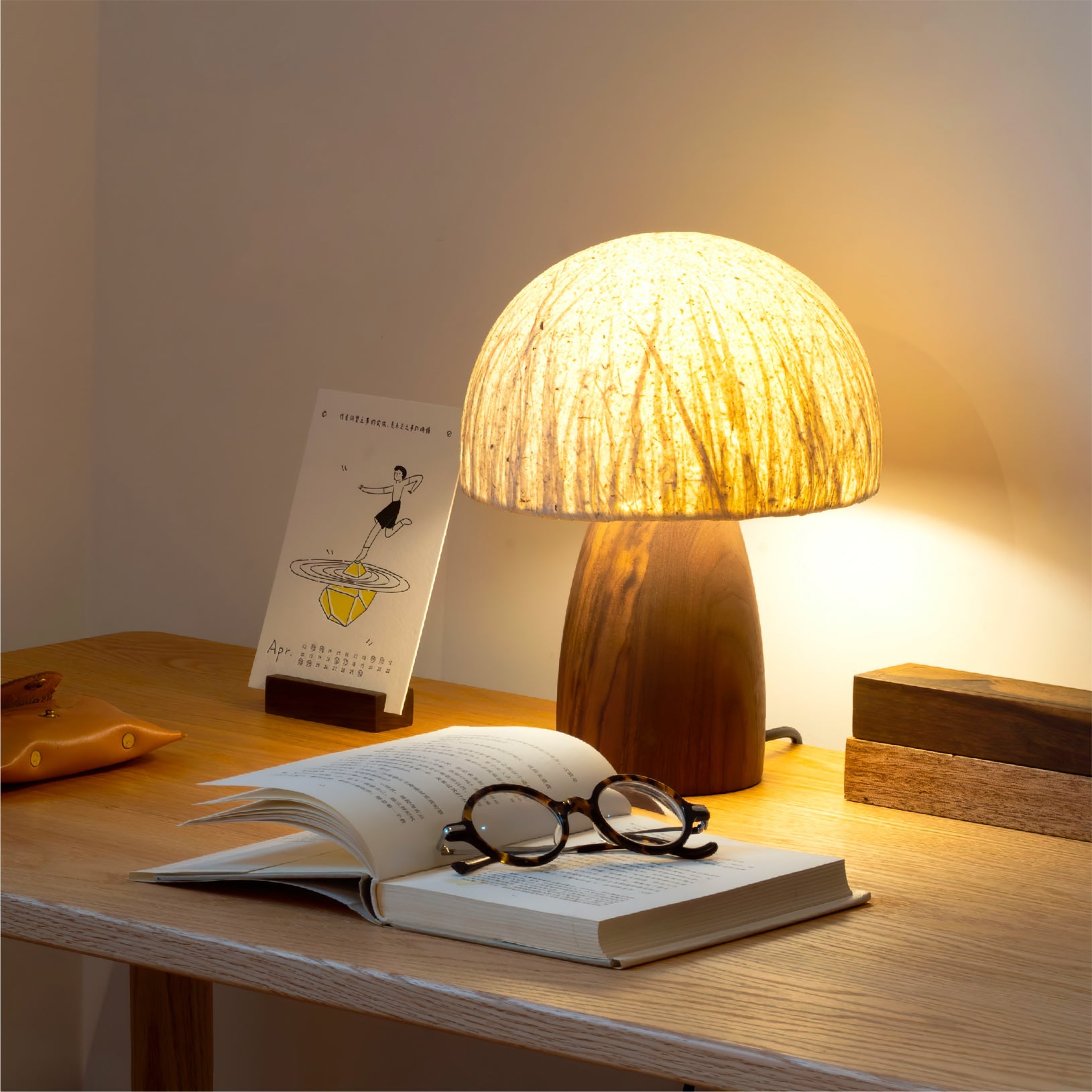 Mushroom Table Lamp with Adjustable Brightness - Modern LED Lighting for Home Decor & Nightstands