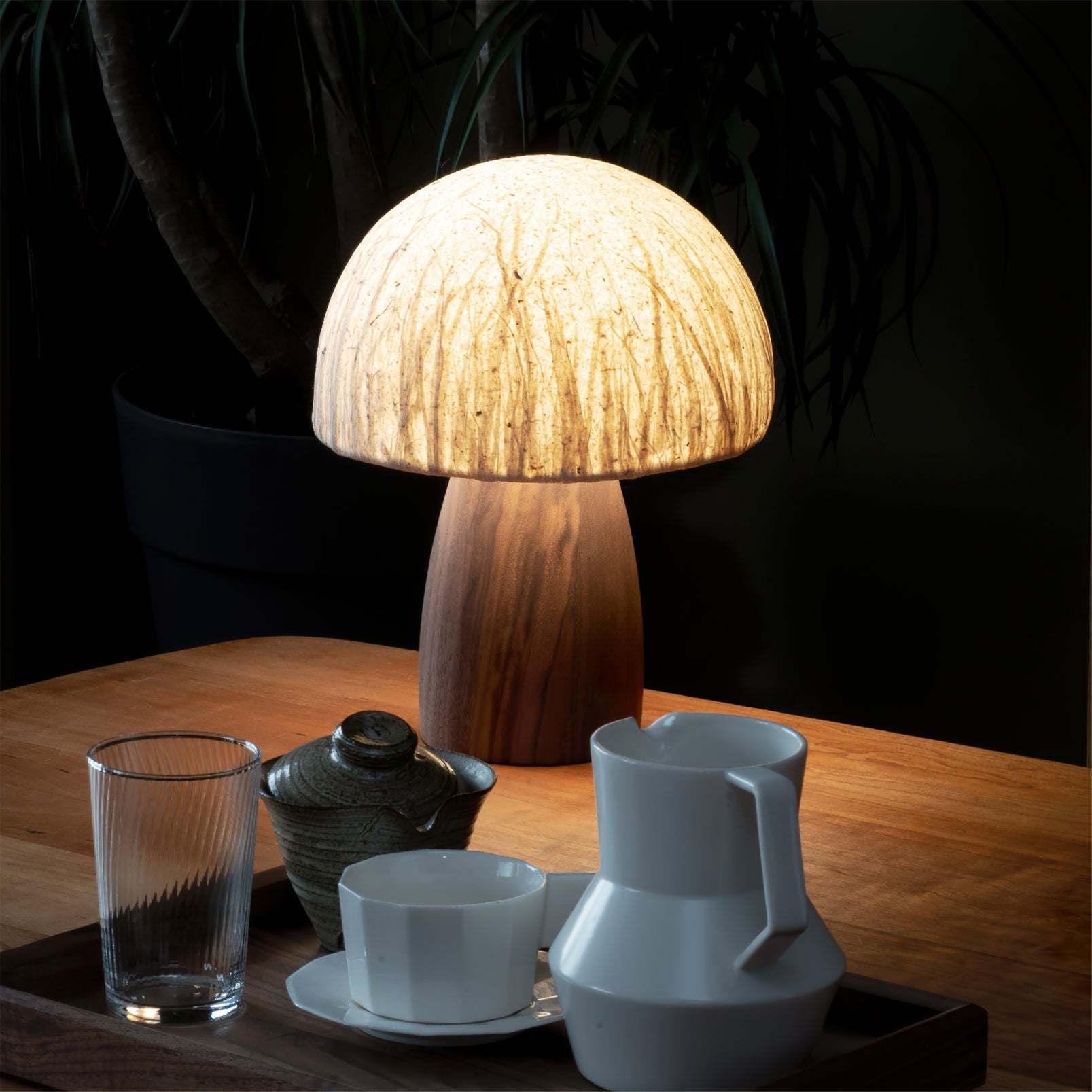 Mushroom Table Lamp with Adjustable Brightness - Modern LED Lighting for Home Decor & Nightstands