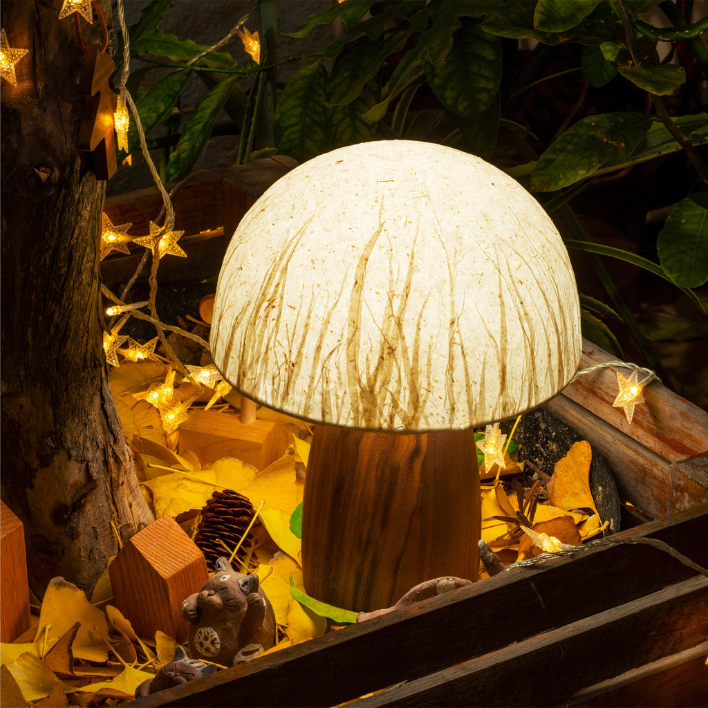 Mushroom Table Lamp with Adjustable Brightness - Modern LED Lighting for Home Decor & Nightstands