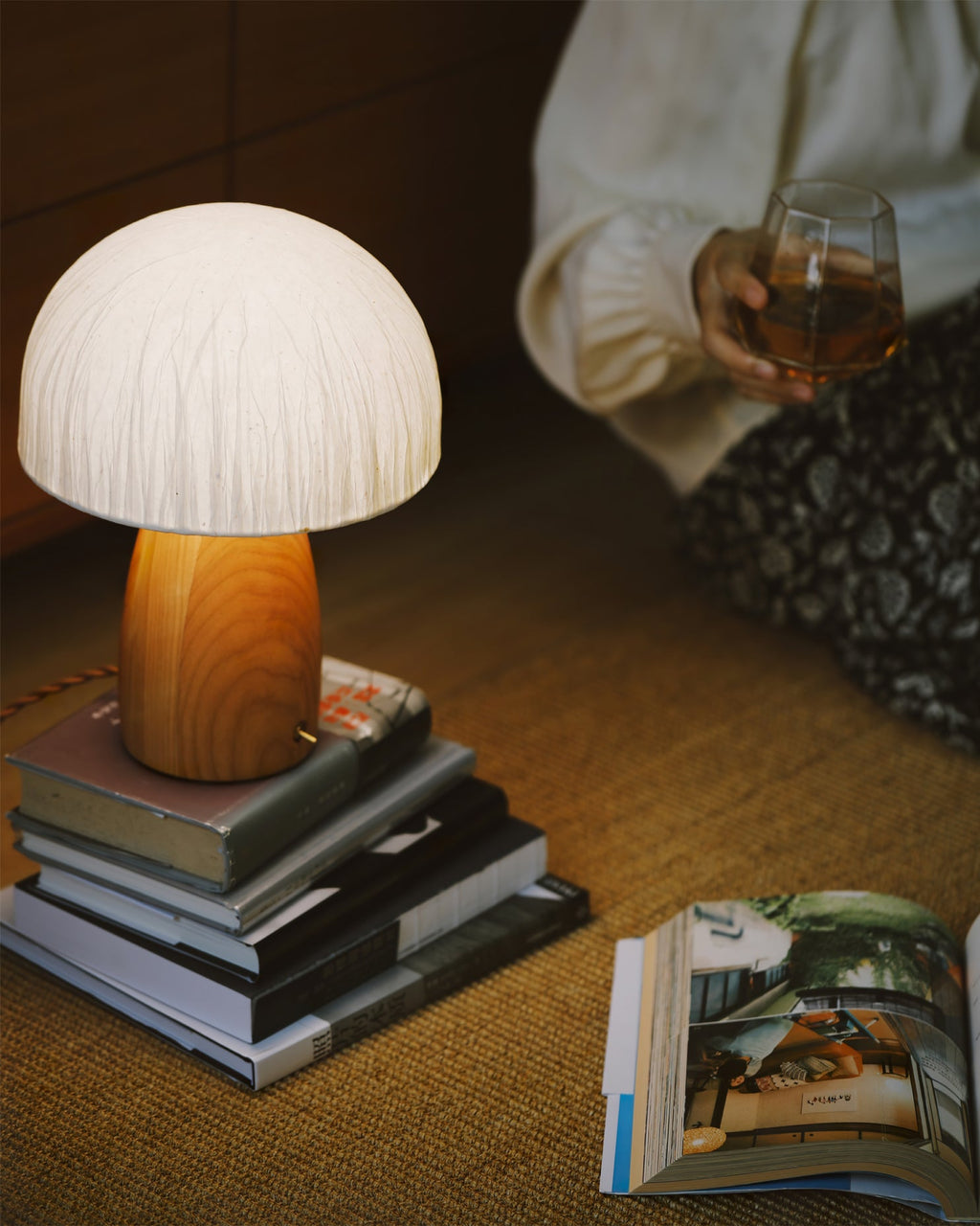 Mushroom Table Lamp with Adjustable Brightness - Modern LED Lighting for Home Decor & Nightstands