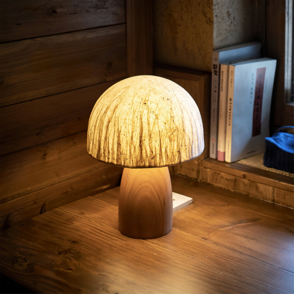 Mushroom Table Lamp with Adjustable Brightness - Modern LED Lighting for Home Decor & Nightstands