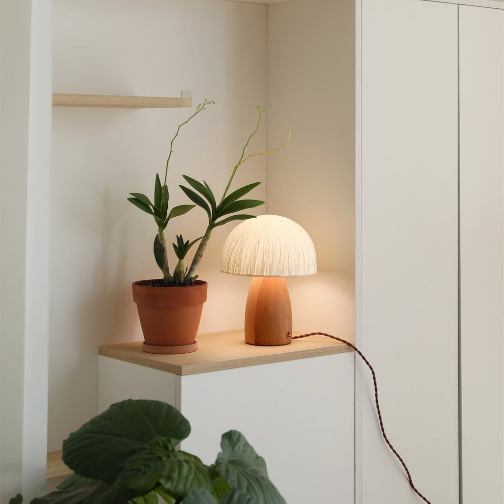 Mushroom Table Lamp with Adjustable Brightness - Modern LED Lighting for Home Decor & Nightstands