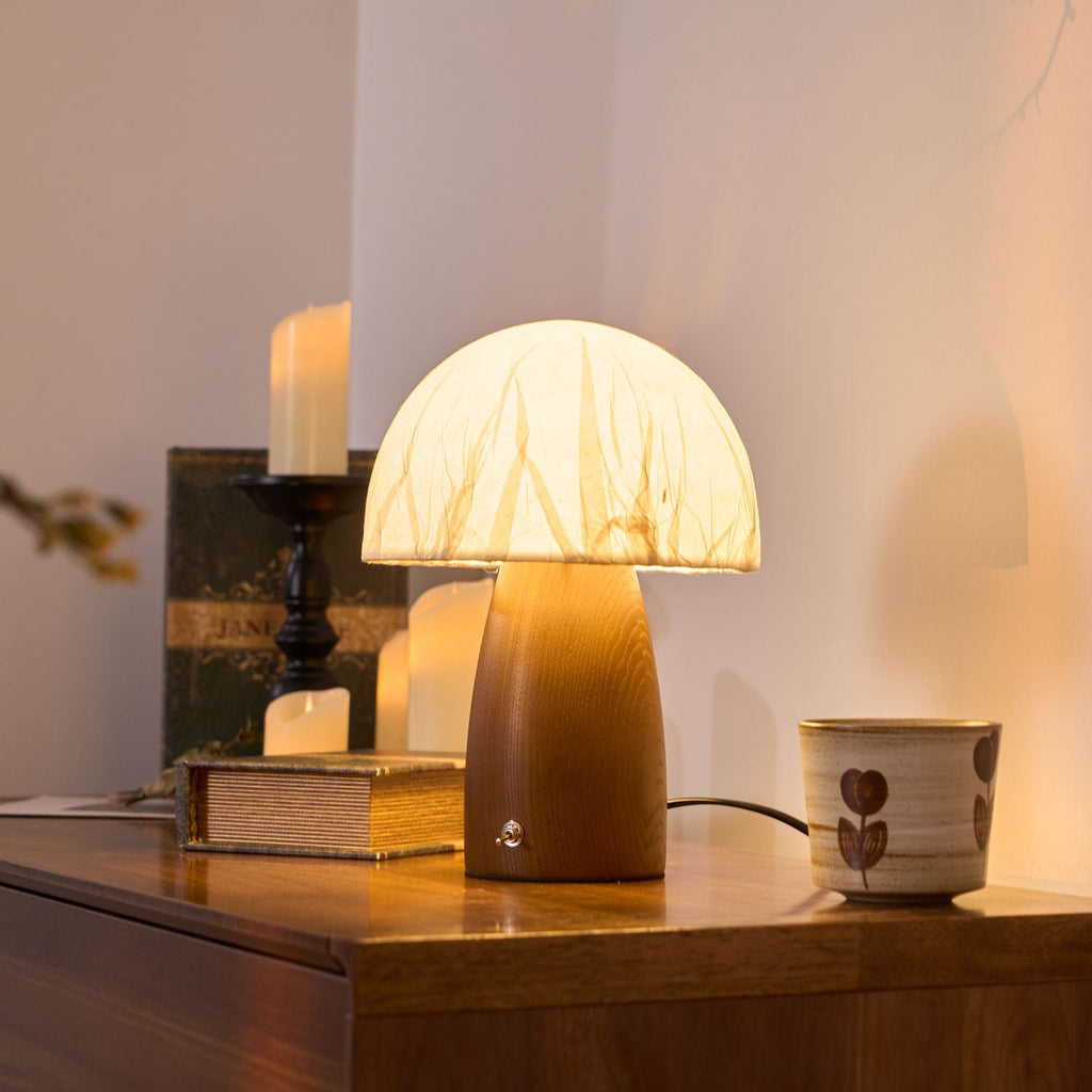 Mushroom Table Lamp with Adjustable Brightness - Modern LED Lighting for Home Decor & Nightstands