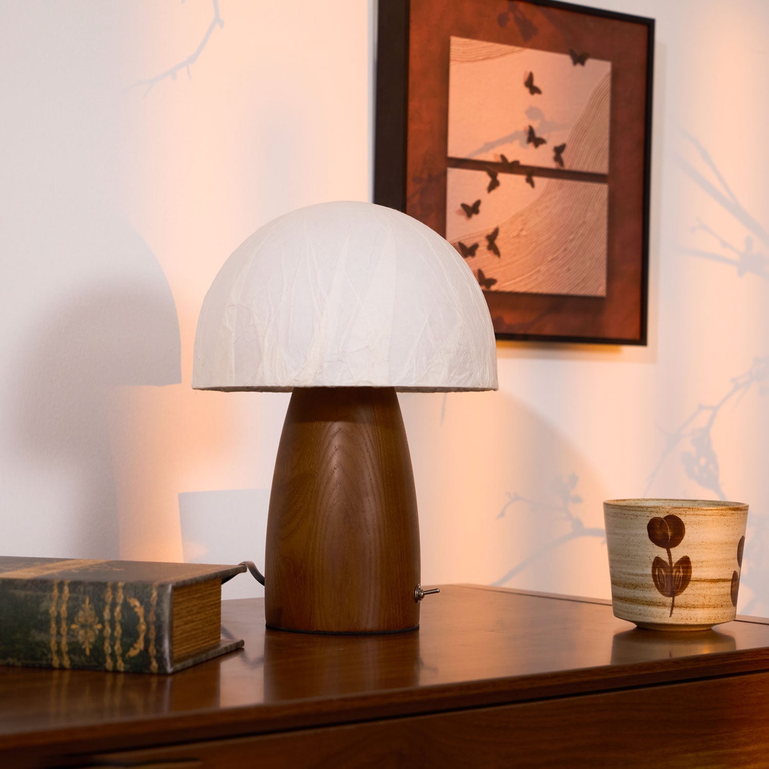 Mushroom Table Lamp with Adjustable Brightness - Modern LED Lighting for Home Decor & Nightstands