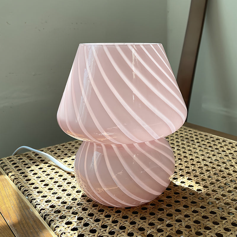 LED Glass Table Lamp - Modern Design with Adjustable Brightness for Living Room & Bedroom Use