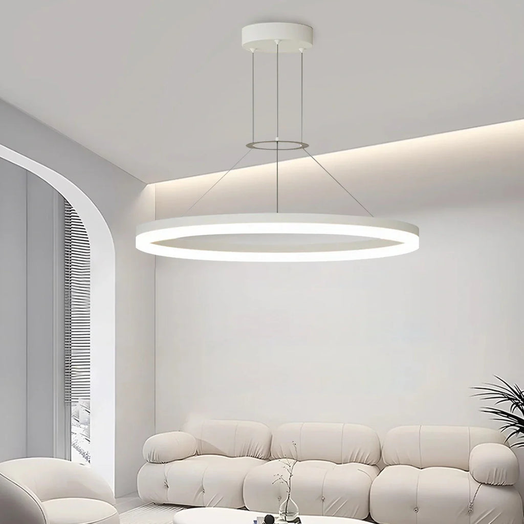 Circular LED Pendant Light | Modern Design, Energy-Saving & Ideal for Living Room, Kitchen, and Office Spaces