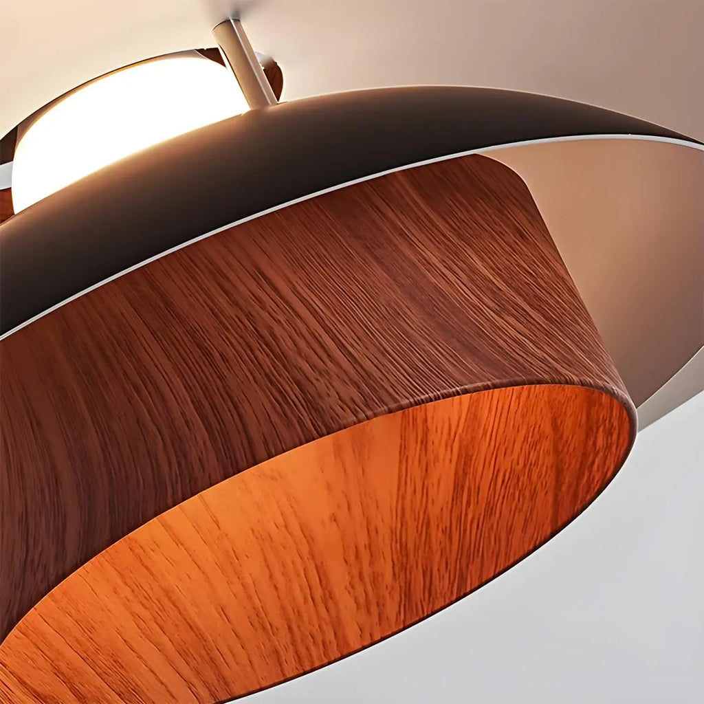 UFO Pendant Light | Adjustable Height, Durable Metal & Wood Design for Kitchen and Dining Areas