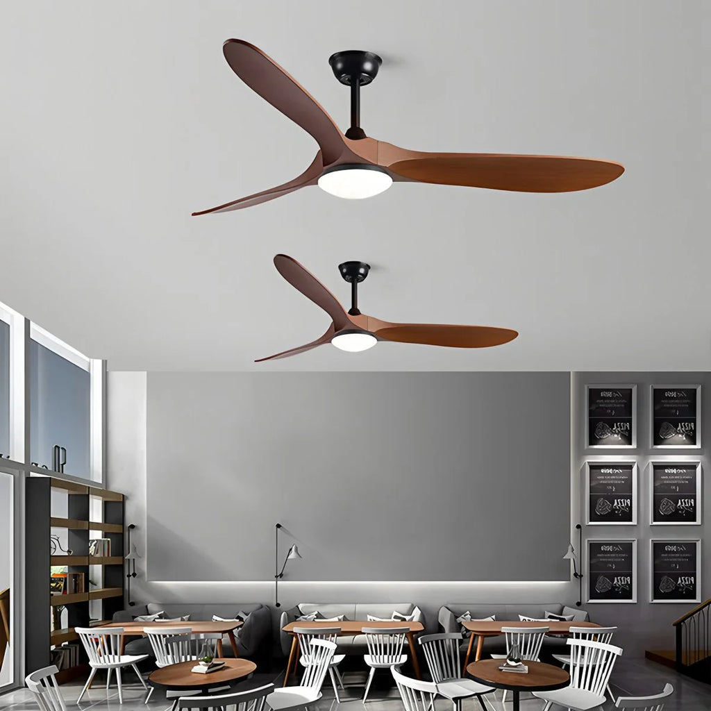 Nordic Solid Wood Ceiling Fan with Light | Reversible Motor, Quiet Operation & Ideal for Year-Round Home Comfort