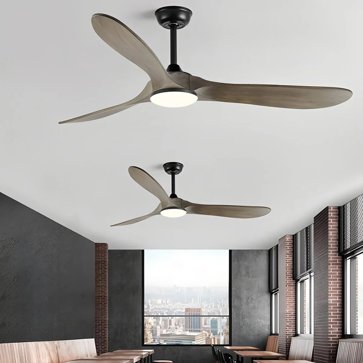 Nordic Solid Wood Ceiling Fan with Light | Reversible Motor, Quiet Operation & Ideal for Year-Round Home Comfort