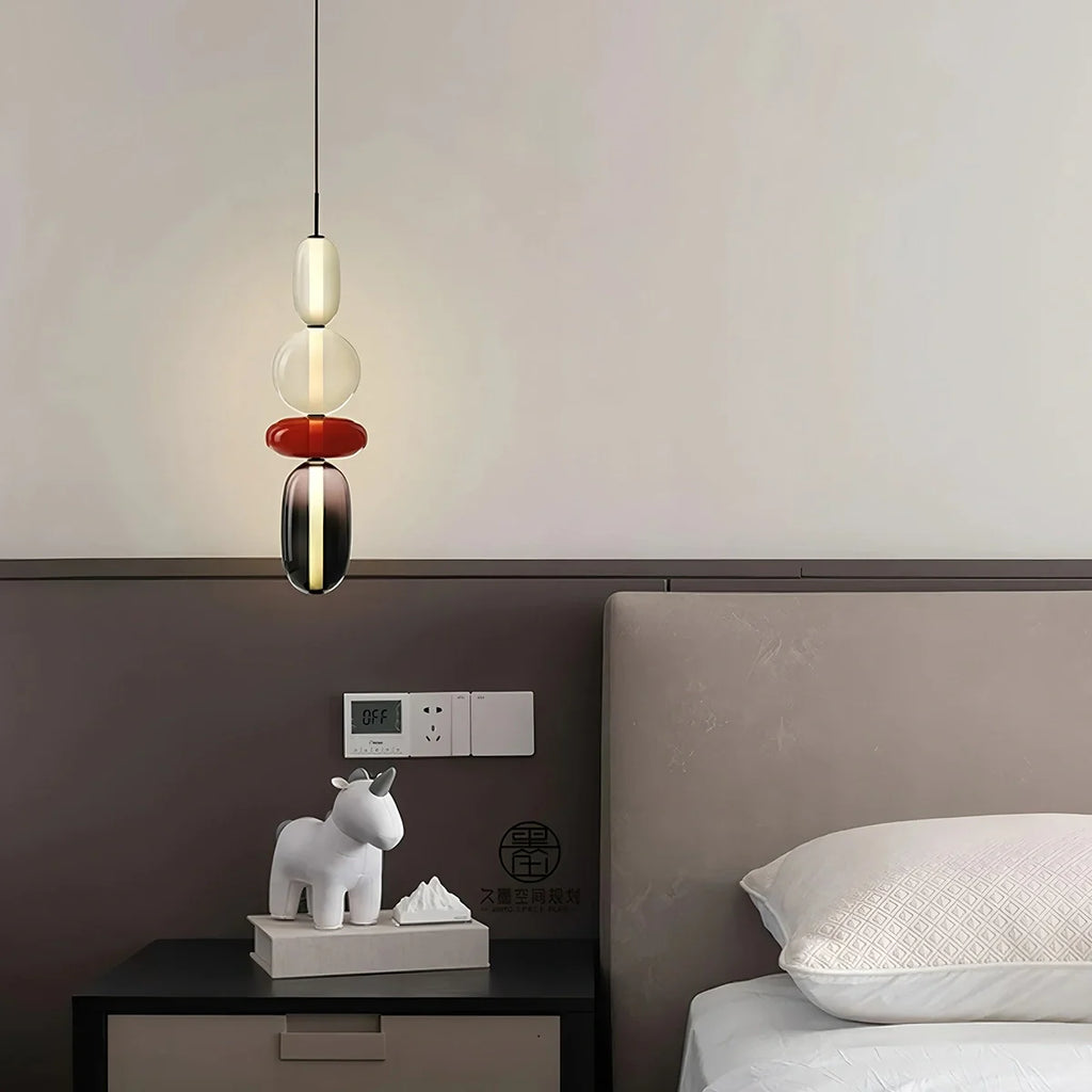 Candied Glass Pendant Light | Colorful Hand-Blown Shades & Soft Ambient Glow for Bedrooms, Kitchens, and Creative Interiors