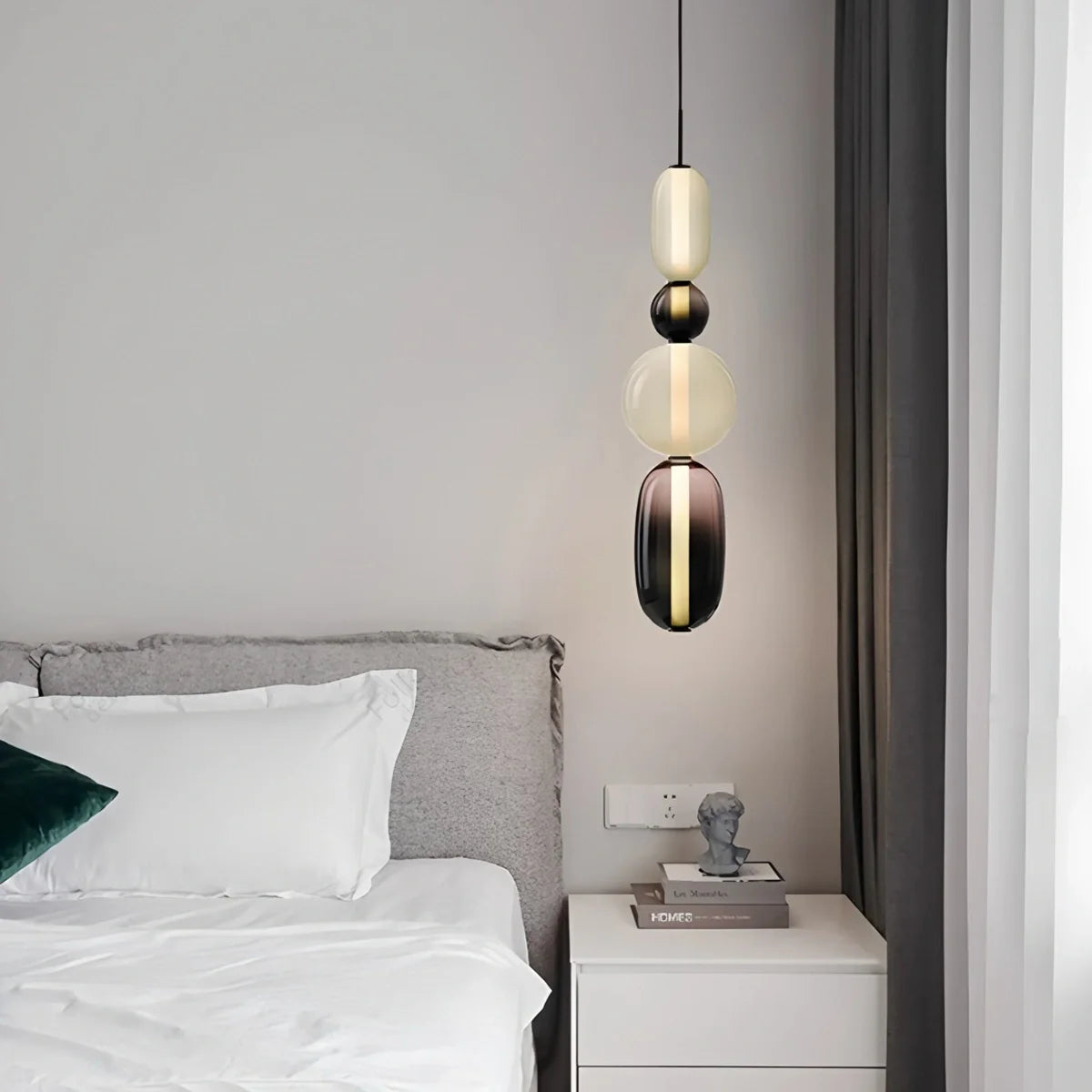 Candied Glass Pendant Light | Colorful Hand-Blown Shades & Soft Ambient Glow for Bedrooms, Kitchens, and Creative Interiors