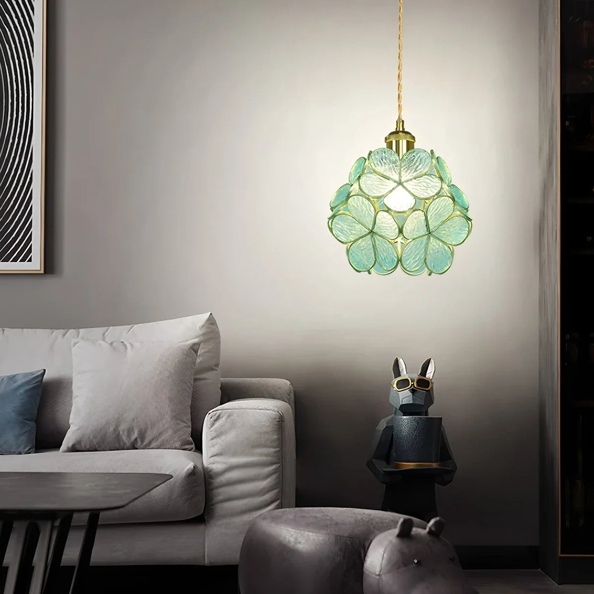 Handcrafted Stained Glass Pendant Light | Cherry Blossom Design for Dining Rooms, Kitchens & Bedrooms