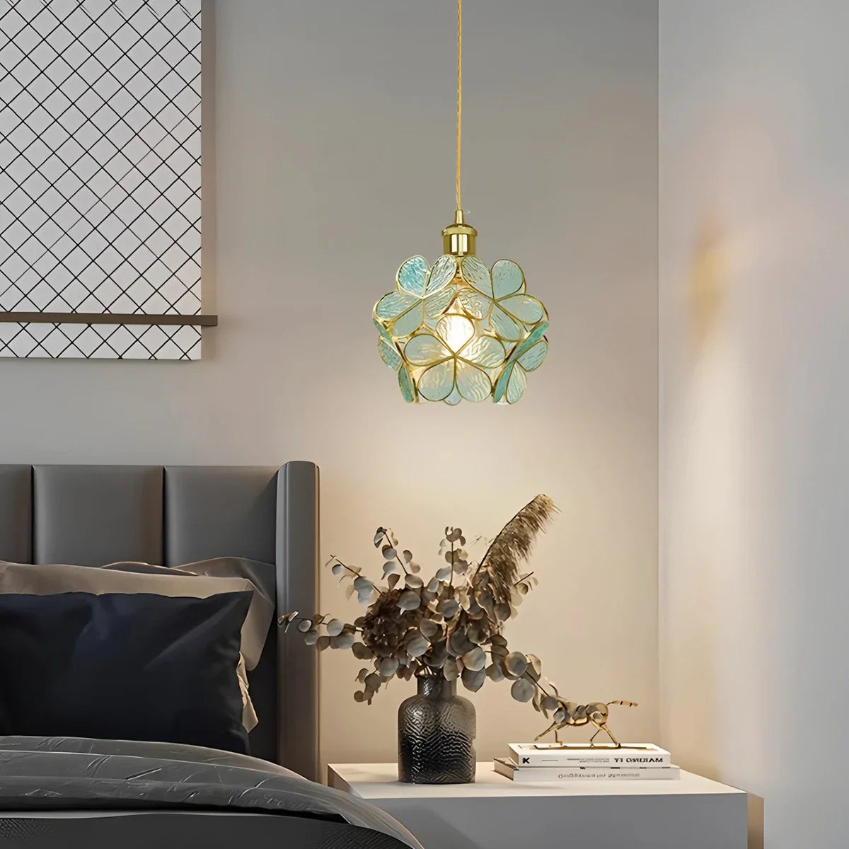 Handcrafted Stained Glass Pendant Light | Cherry Blossom Design for Dining Rooms, Kitchens & Bedrooms