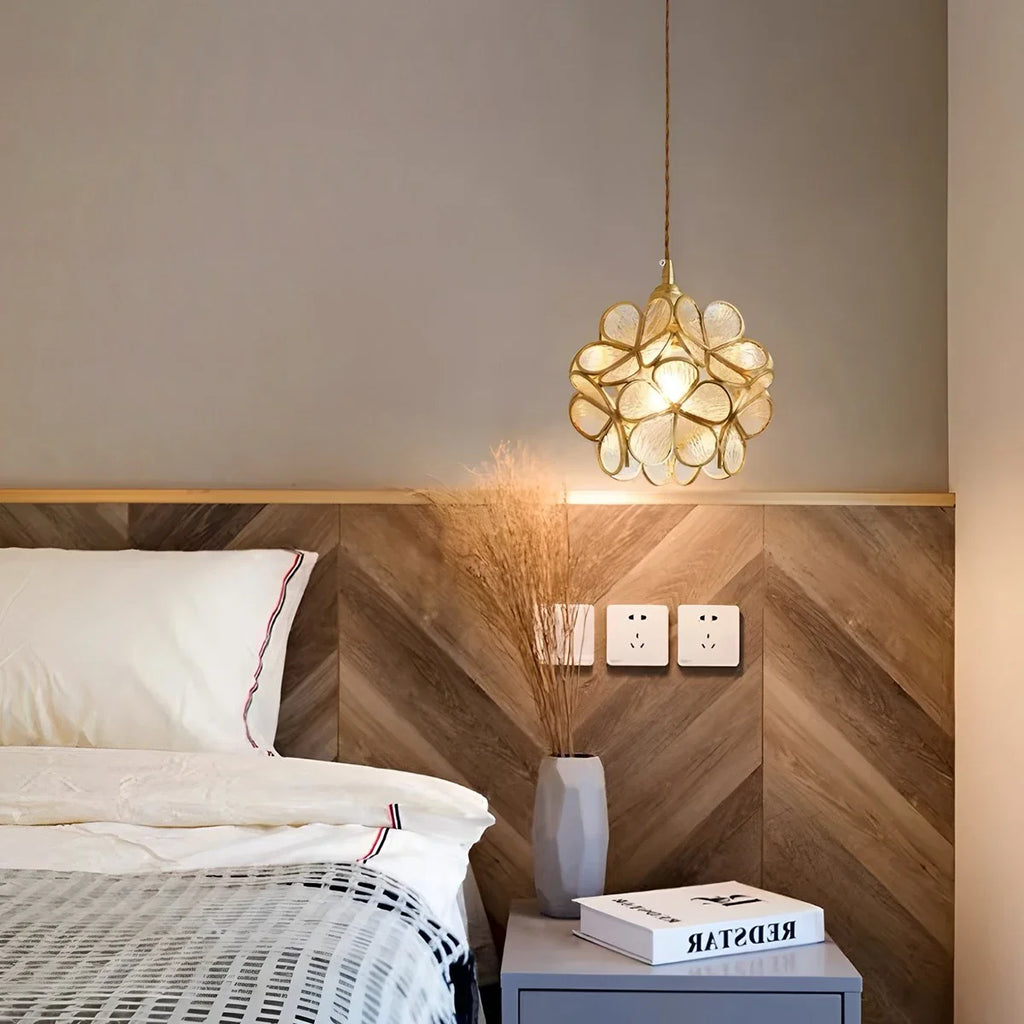 Handcrafted Stained Glass Pendant Light | Cherry Blossom Design for Dining Rooms, Kitchens & Bedrooms