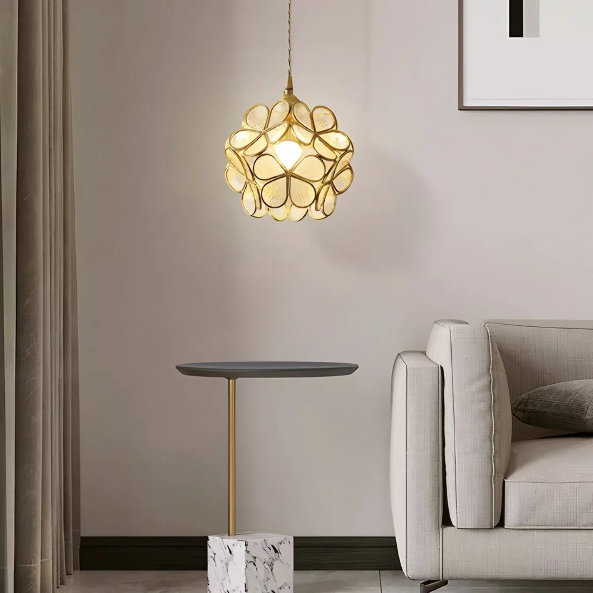 Handcrafted Stained Glass Pendant Light | Cherry Blossom Design for Dining Rooms, Kitchens & Bedrooms