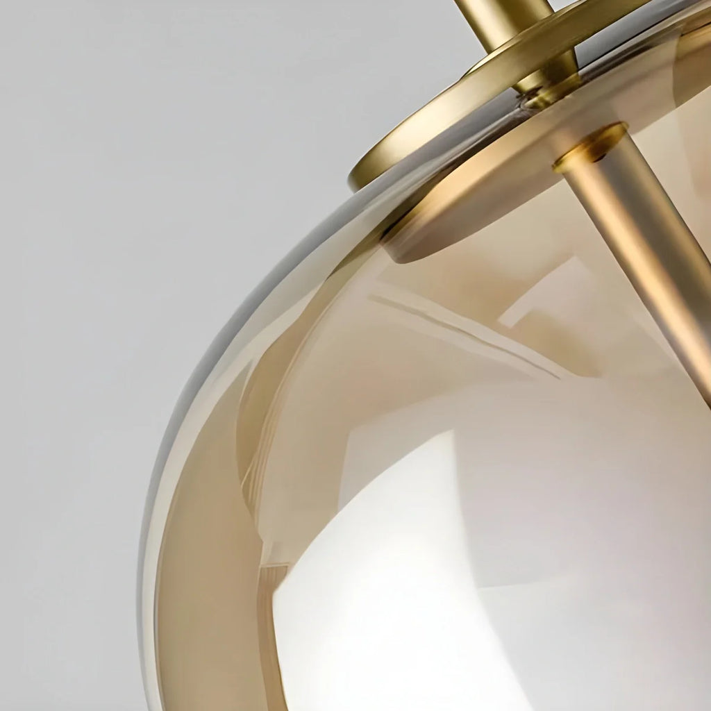 Modern Glass Pendant Light | Adjustable Cord, Sloped Ceiling Friendly & Ideal for Dining Room, Kitchen, or Living Area