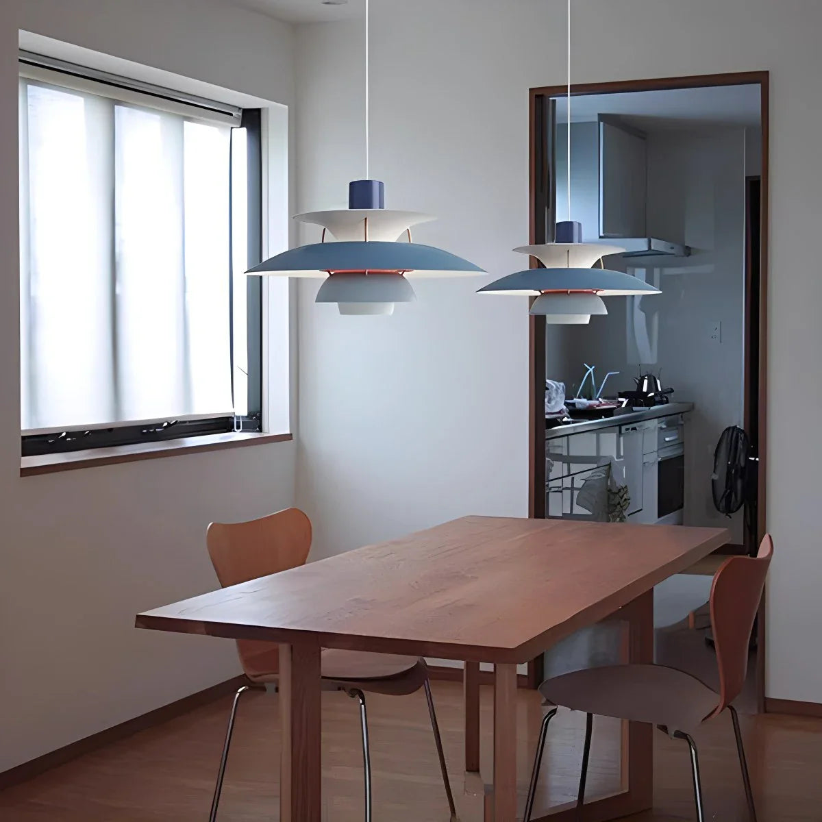 Modern Nordic Multi-layer Pendant Lamp | Adjustable Height, Sloped Ceiling Friendly & Ideal for Living Rooms and Dining Areas