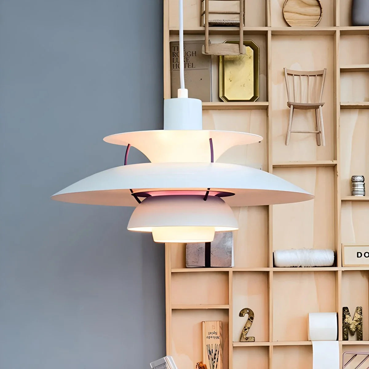 Modern Nordic Multi-layer Pendant Lamp | Adjustable Height, Sloped Ceiling Friendly & Ideal for Living Rooms and Dining Areas