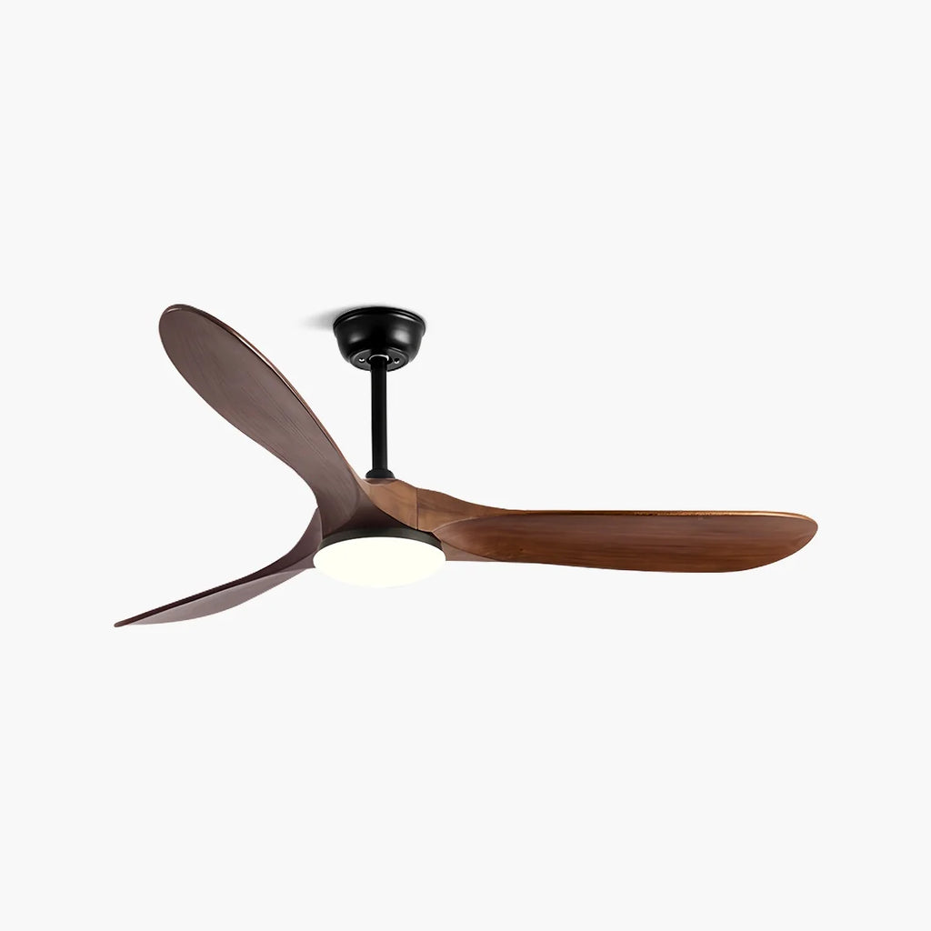 Nordic Solid Wood Ceiling Fan with Light | Reversible Motor, Quiet Operation & Ideal for Year-Round Home Comfort