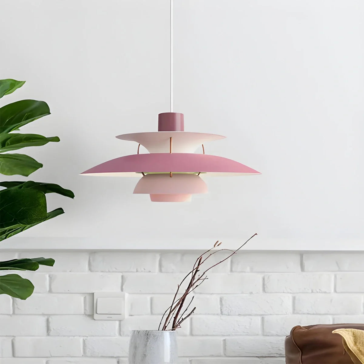 Modern Nordic Multi-layer Pendant Lamp | Adjustable Height, Sloped Ceiling Friendly & Ideal for Living Rooms and Dining Areas