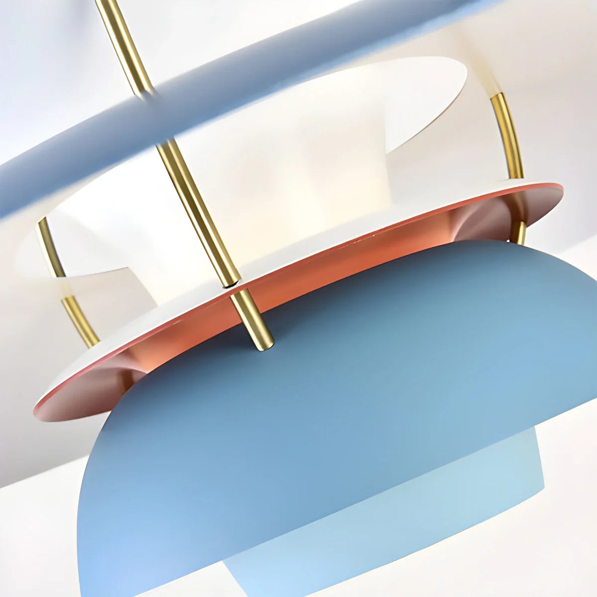 Modern Nordic Multi-layer Pendant Lamp | Adjustable Height, Sloped Ceiling Friendly & Ideal for Living Rooms and Dining Areas